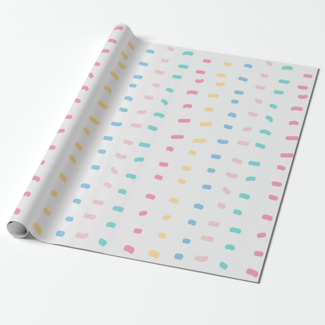 Papel De Presente Linhas de padrão (Desenrolado)