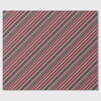 Papel De Presente linhas diagonais acastanhadas