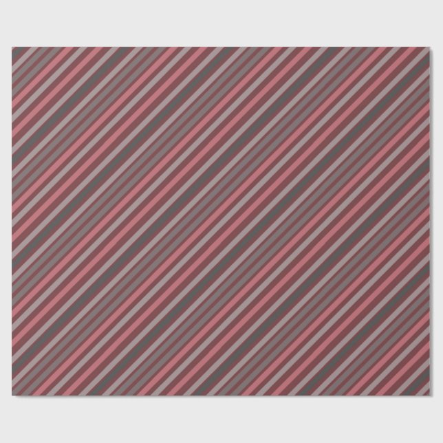 Papel De Presente linhas diagonais acastanhadas (Aberto)
