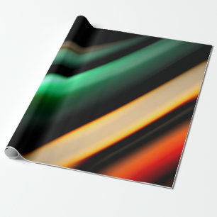 Papel De Presente Linhas lisas de seda abstrato em preto, multicolor