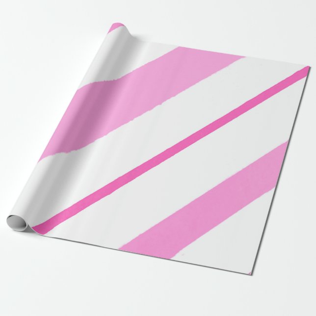 Papel De Presente Linhas rosa (Desenrolado)