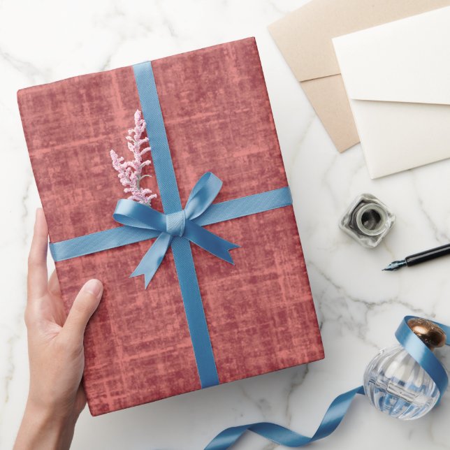 Papel De Presente Linho Bege Escuro (Presentear)