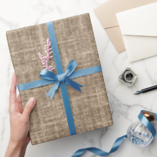 Papel De Presente Linho Caramelo