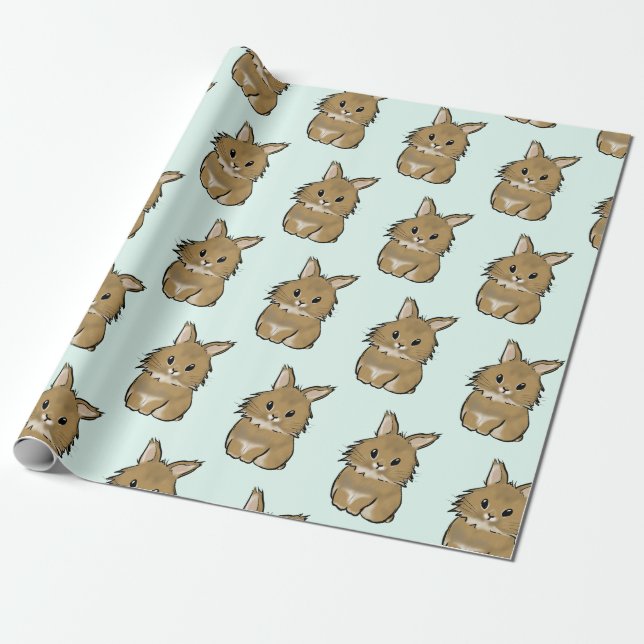 Papel De Presente Lionhead bunny  (Desenrolado)