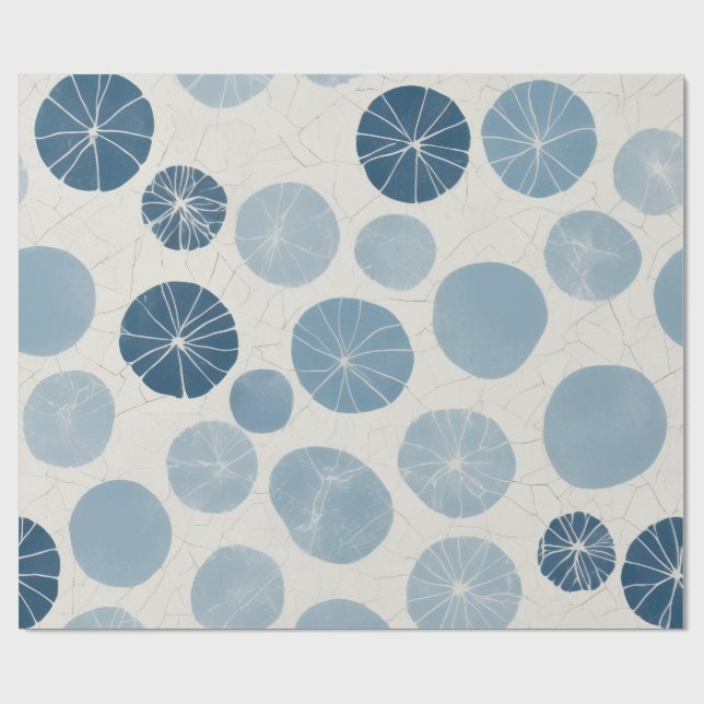 Papel De Presente Liquidificador de Bolinhas Azuis (Aberto)