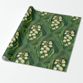 Papel De Presente Lírio do vale venenoso art nouveau