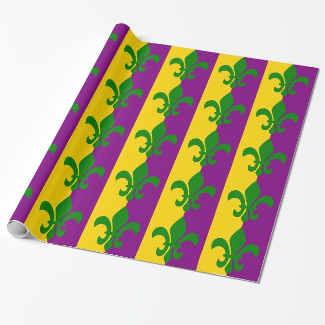 Papel De Presente Lírio Verde (Desenrolado)