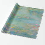 Papel De Presente Lírios de água 3 por Claude Monet Wrappaper<br><div class="desc">Claude Monet - Mestrados da arte - Impressionismo</div>