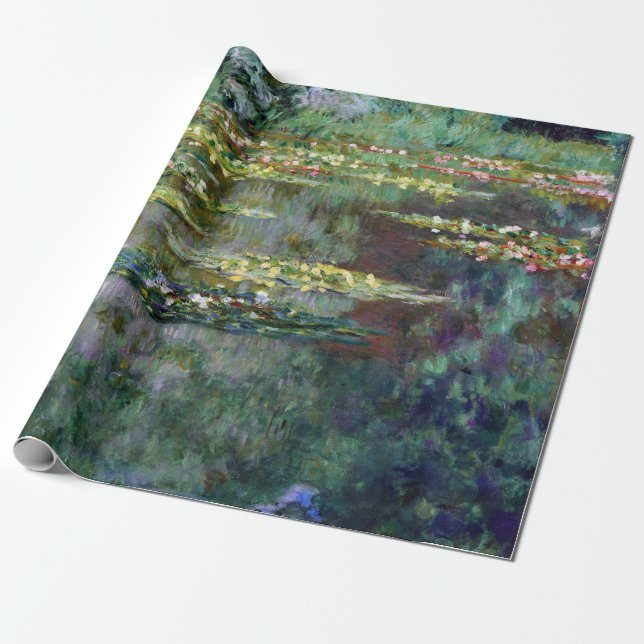 Papel De Presente Lírios de água de Claude Monet (Desenrolado)