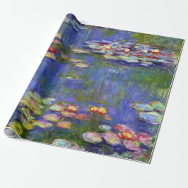 Papel De Presente Lírios de água por Monet