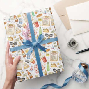 Papel De Presente Lista de Verificação para Despedida de Solteiro – 