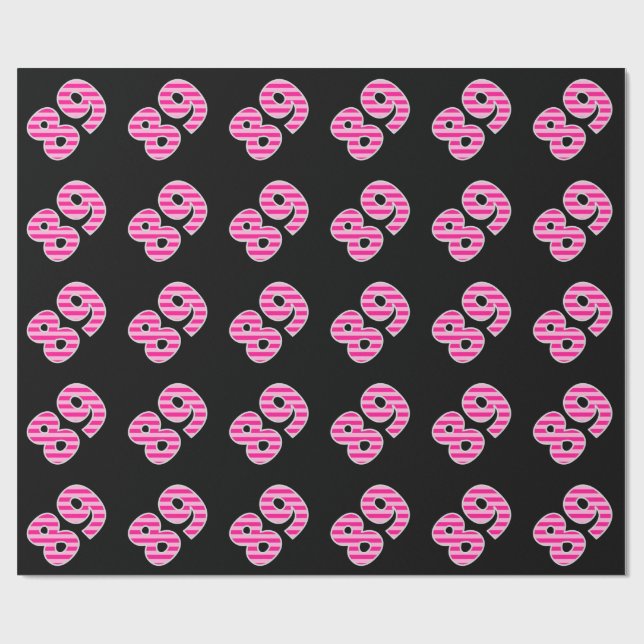 Papel De Presente Lista Rosa 89 Evento # (Aniversário, Aniversário) (Aberto)