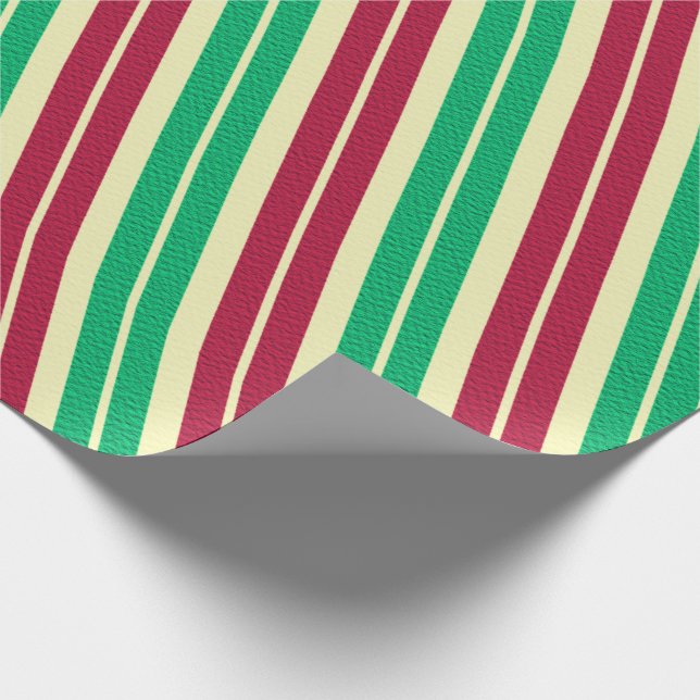 Papel De Presente Listra de Bastão de Natal  (Ponta)