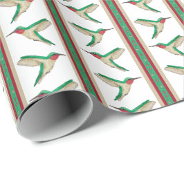 Papel De Presente Listra de Beija-flor