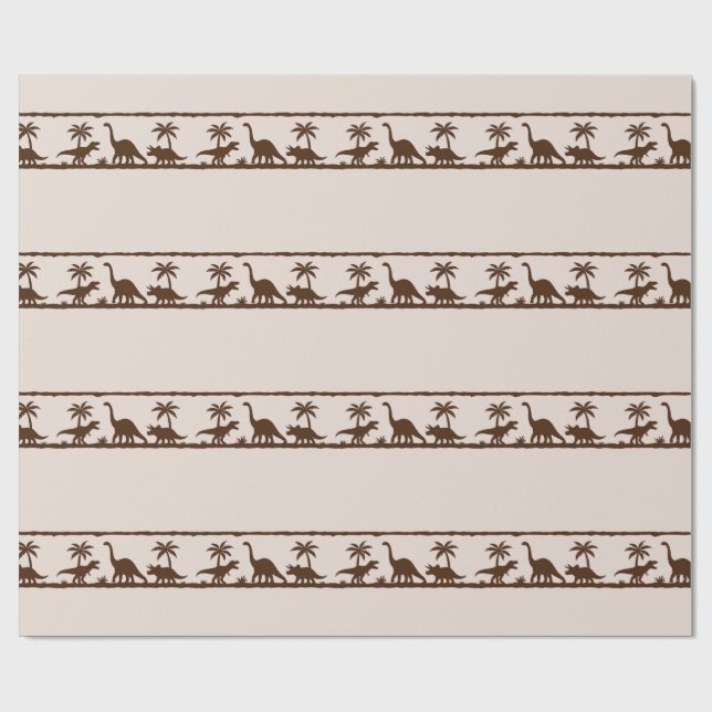 Papel De Presente Listra de Dinossauro (Aberto)