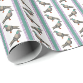 Papel De Presente Listra de pombo