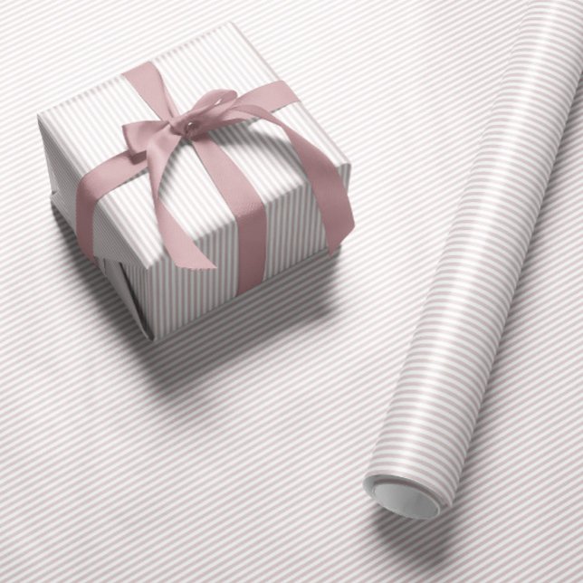 Papel De Presente Listra rosa fofo seersucker préppy (Criador carregado)