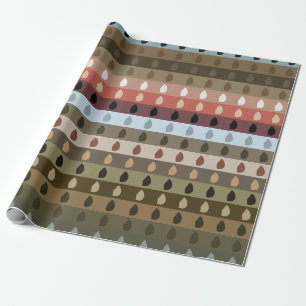 Papel De Presente Listra Tribal Colorida