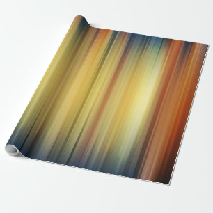 Papel De Presente Listras Abstratas Fundo Espectro Azul Dourado