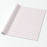 Papel De Presente Listras brancas e cor-de-rosa<br><div class="desc">Papel de enrolamento para raparigas,  de cor rosa e branca</div>
