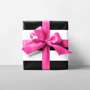 Papel De Presente Listras brancas e pretas
