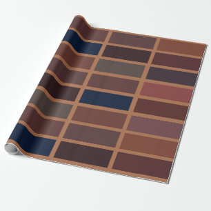 Papel De Presente Listras Coloridas Terracota Listrado Ferrugem