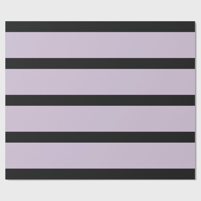 Papel De Presente Listras de Lápis Pretas e Leves (Aberto)