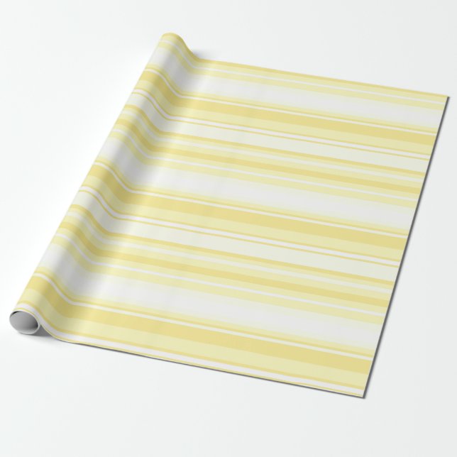Papel De Presente Listras de limão (Desenrolado)