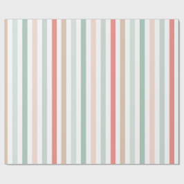 Papel De Presente listras de natal