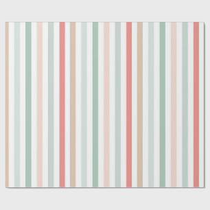 Papel De Presente listras de natal