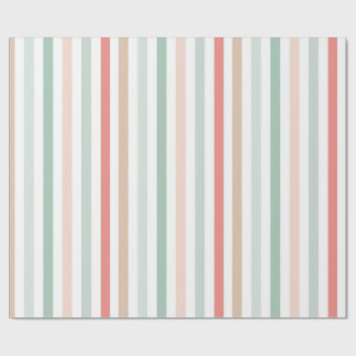 Papel De Presente listras de natal
