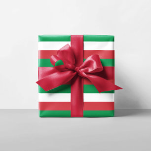 Papel De Presente Listras de Natal