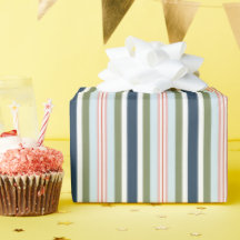 Papel de Presente Listras de Natal