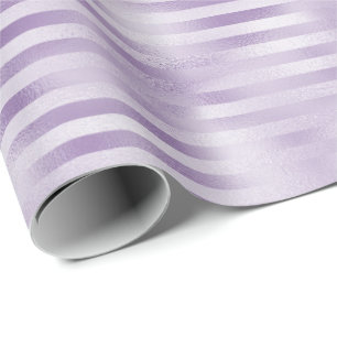 Papel De Presente Listras de Roxo Glam