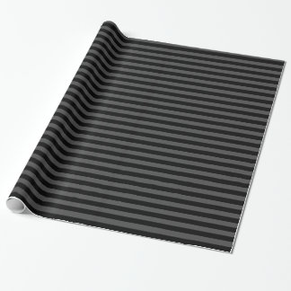 Papel De Presente Listras - preto e cinzas