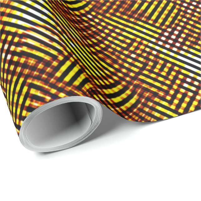 Papel De Presente Listras queimadas e manchadas (Ponta do rolo)