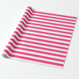 Papel De Presente Listras Rosa