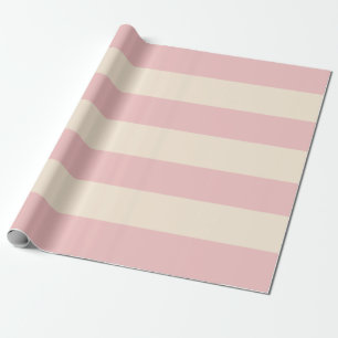 Papel De Presente Listras Rosa Bebê