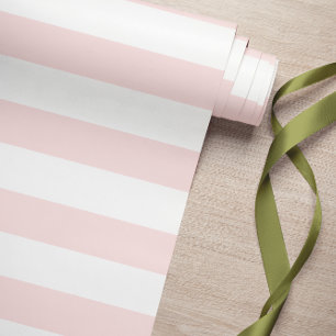 Papel De Presente Listras Rosa Grossas
