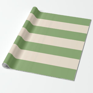 Papel De Presente Listras Verdes de Espargos