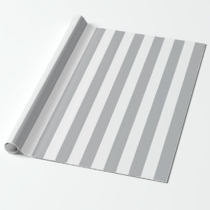 Papel De Presente Listras verticais cinzentas