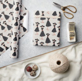 Papel De Presente Little Black Dress Society Cute Whimsical Fashion