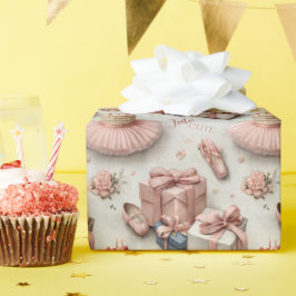 Papel De Presente Little Dancer’s Tutu and Ballet Slipper