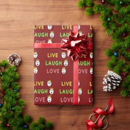 Papel De Presente Live Laugh Love