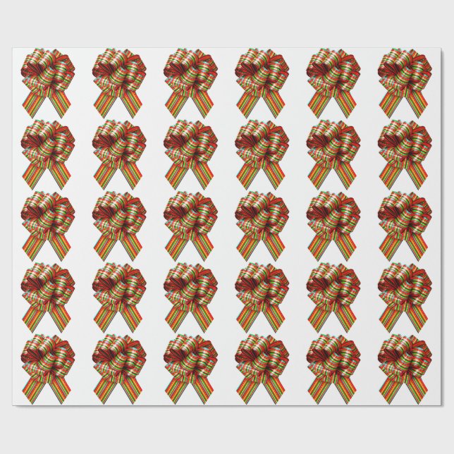 Papel De Presente Livro Branco sobre o Arco Vermelho e Verde (Aberto)