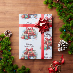 Papel De Presente Livro Clube de Natal Personalizado
