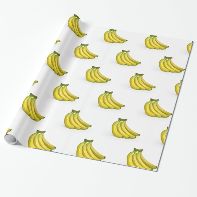 PAPEL DE PRESENTE LIVRO DE ENVOLVIMENTO FUNNY DE BANANAS (Desenrolado)