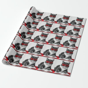 Papel De Presente Livro de Leitura de Cat