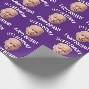 PAPEL DE PRESENTE LIVRO DE NASCIMENTO DE ANIVERSÁRIO DO BIDEN VAMOS