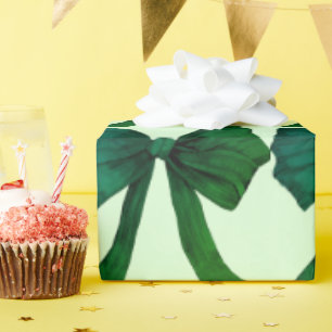 Papel De Presente Livro Verde Arco Verde